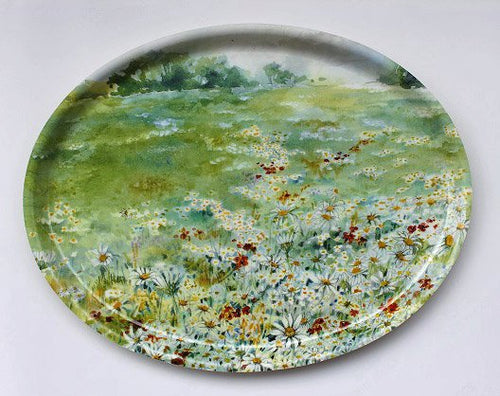 Akvarell Oval tray Mona Svärd